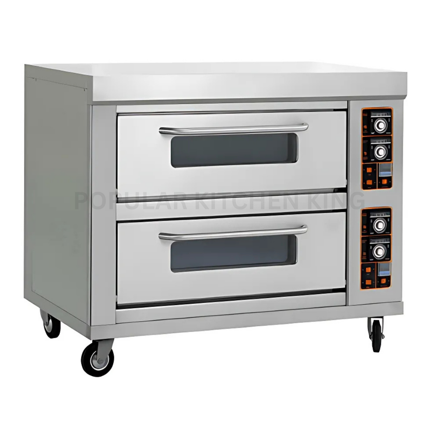 2 Deck 4 Tray Electric Deck Oven – Commercial Baking Oven