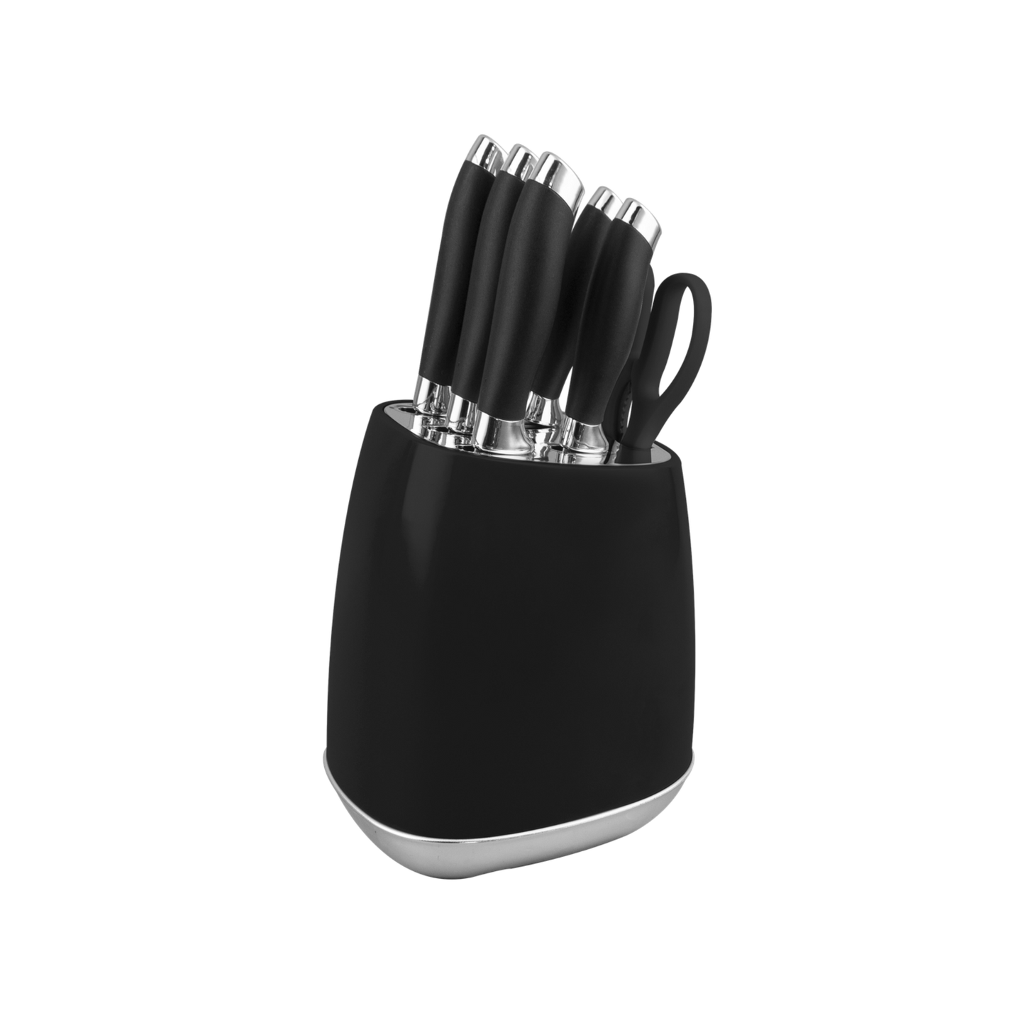 Royal Retro Knife Set – 7-Piece Vintage Stainless Steel Kitchen Knives with Block