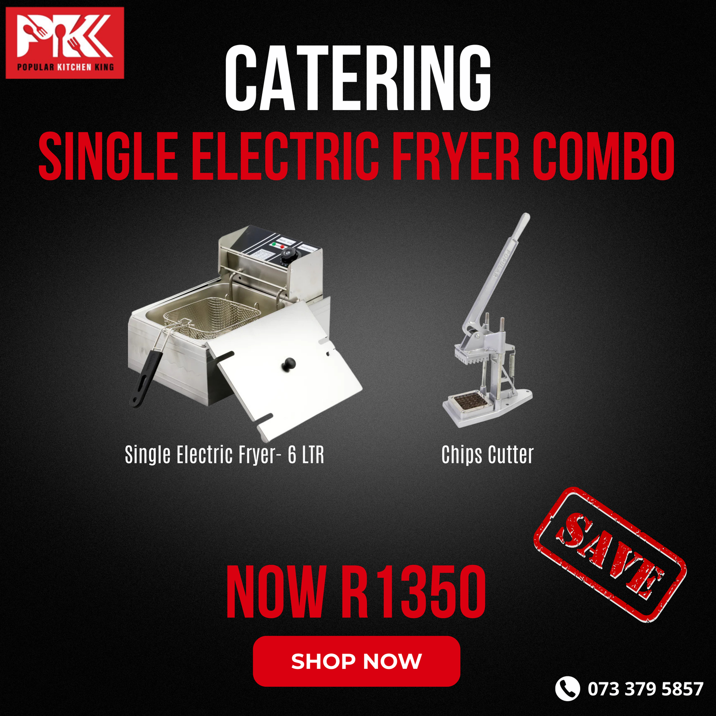 Single Electric Fryer Combo - Catering Equipment Combo