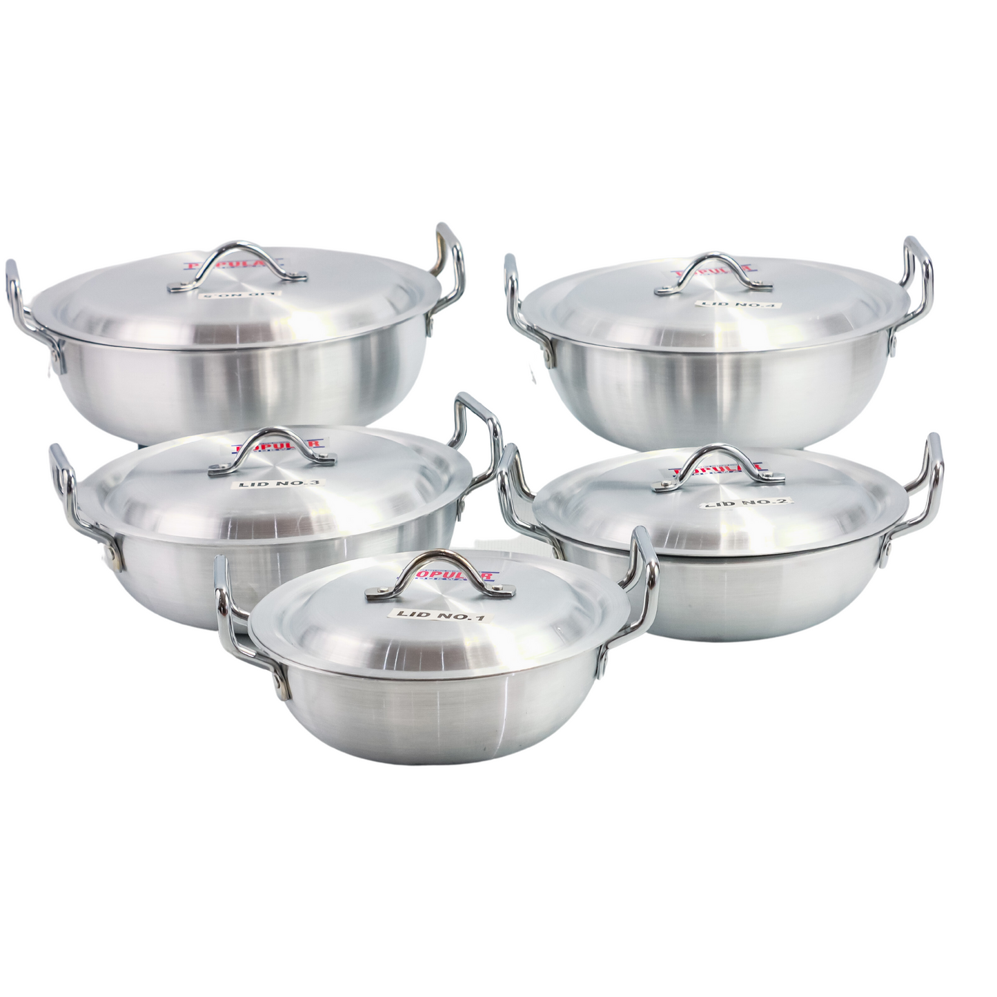 Popular Round Karahi Cookware Set (1*5)