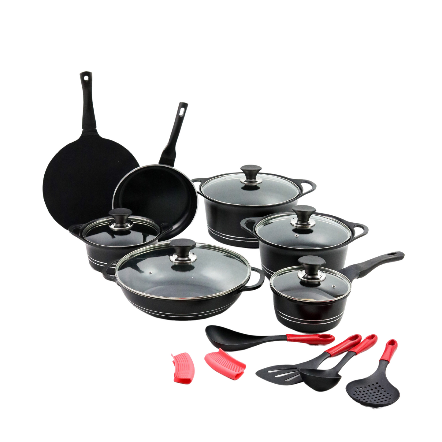 Popular Glory Plus Cookware Set (18 Pieces)