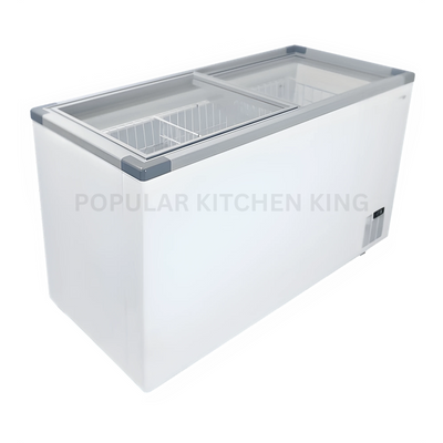 520L Glass-Top Display Freezer – Commercial Chest Freezer