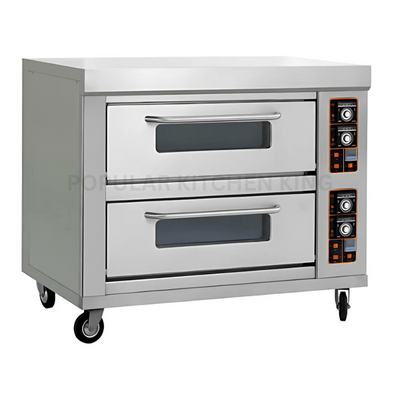 2 Deck 6 Tray Electric Deck Oven – Commercial Baking Oven
