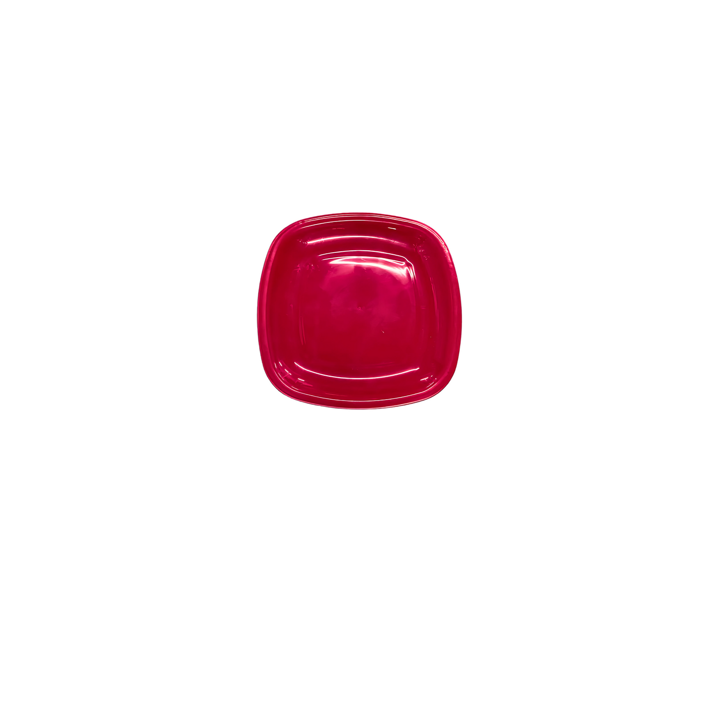 Square Rounded Plastic Plate