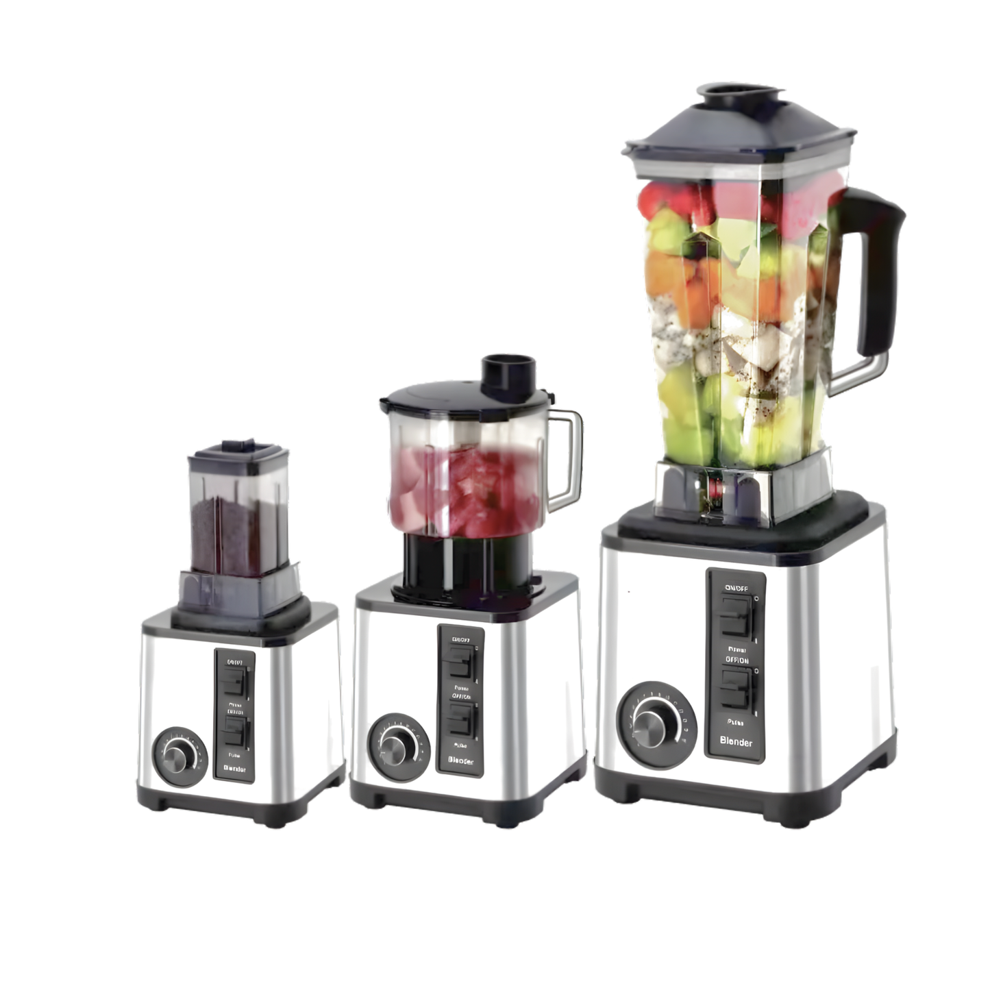 4-in-1 Multifunction Juicer Blender Grinder Crusher – High-Power Food Processor 3L