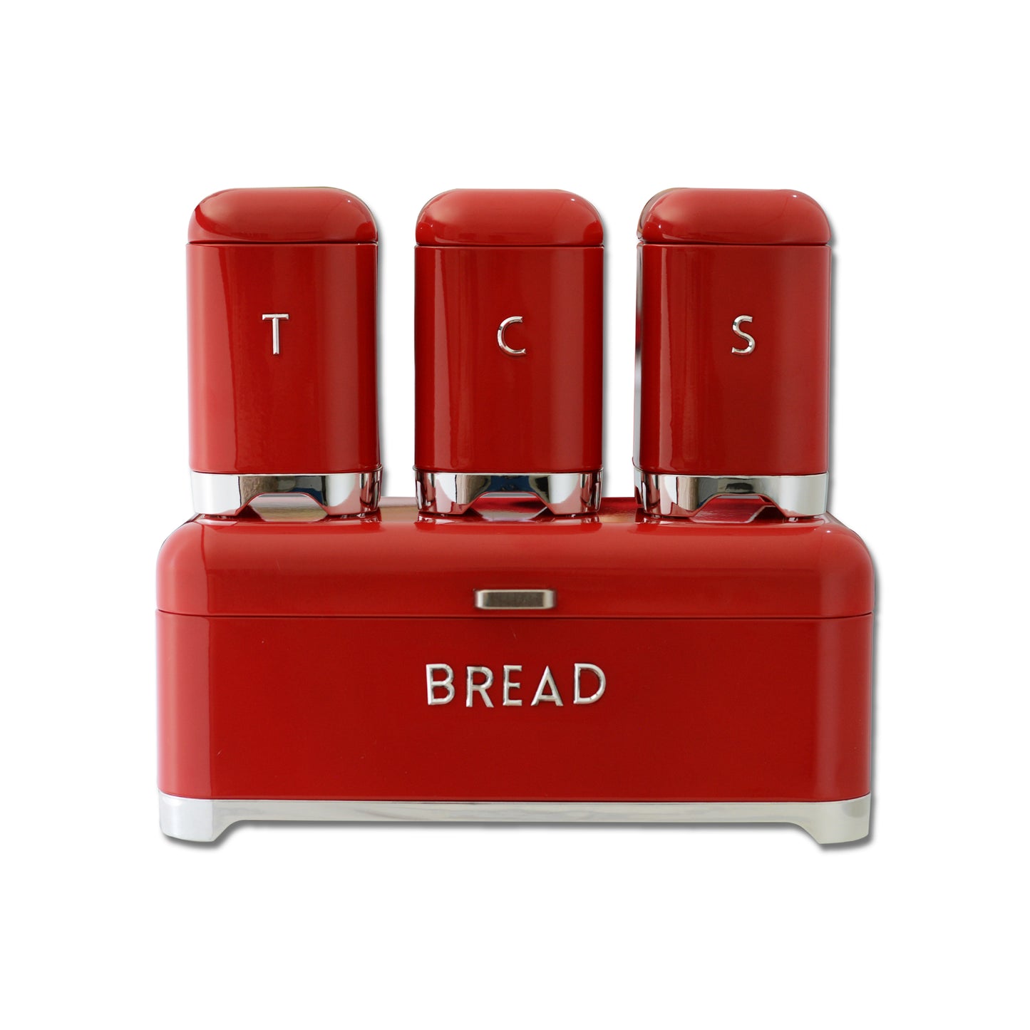 Bread Bin With Matching Canister Set